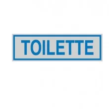 TARGHETTA ADESIVA 165x50mm TOILETTE (Conf.10)
