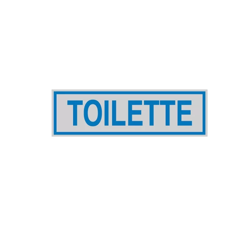 TARGHETTA ADESIVA 165x50mm TOILETTE (Conf.10)