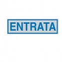 TARGHETTA ADESIVA 165x50mm ENTRATA (Conf.10)