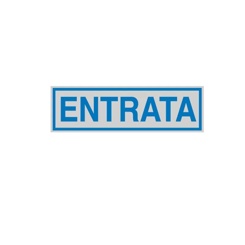 TARGHETTA ADESIVA 165x50mm ENTRATA (Conf.10)