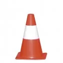 CONO SEGNALETICO H30cm BIANCO/ROSSO