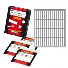 Etichetta adesiva bianca 34x5mm (10fogli x 60etichette) Markin (Conf.10)