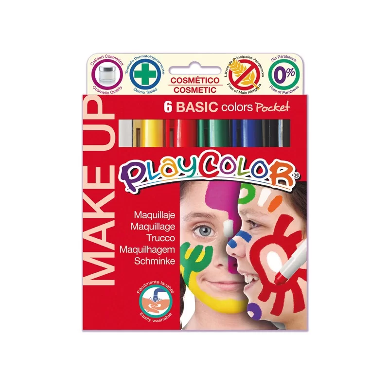 MAKE UP TEMPERA SOLIDA PLAYCOLOR ASTUCCIO CON 6 COLORI BRILLANTI FUORI CATALOGO