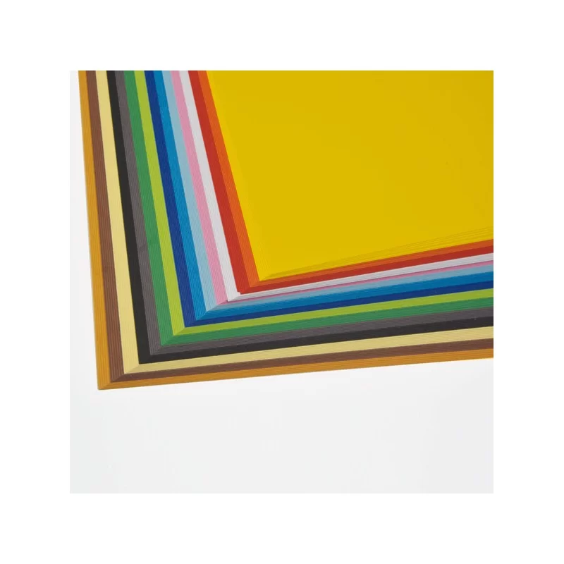 BOX DISPLAY 240 FOGLI CARTONCINO BRISTOL 50x70cm 200gr COLORI ASSORTITI FAVINI