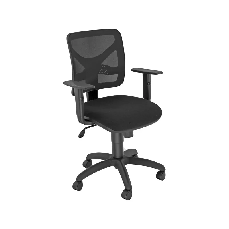 SEDIA OPERATIVA Pentagon NERO/NERO con BRACCIOLI