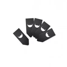 SET 10 TARGHETTE NERE per BOTTIGLIA 6,5x16cm Securit FUORI CATALOGO