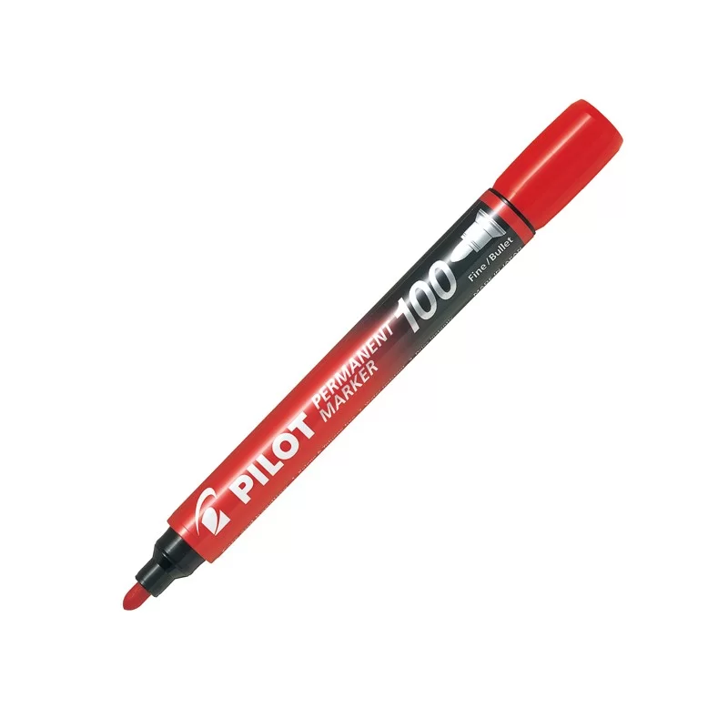 MARCATORE PERMANENTE 100 ROSSO P.TONDA 4.5MM PILOT (Conf.12)