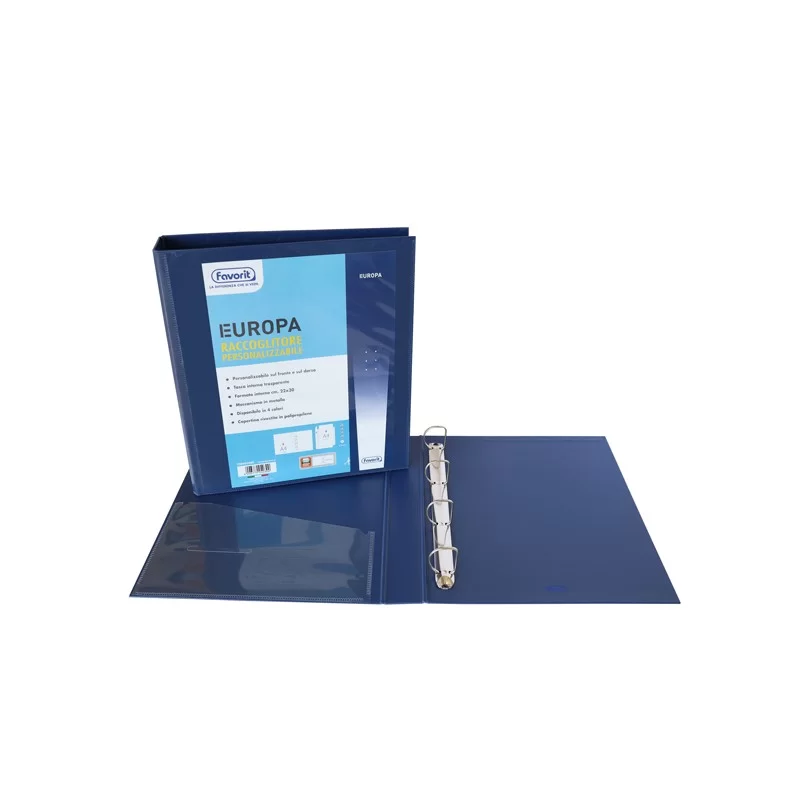 RACCOGLITORE PERSONALIZZABILE EUROPA BLU 4D H50MM FAVORIT