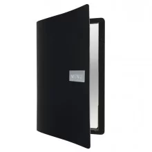 PORTA MENU' A4-24x33cm NERO Royal con 1 INSERTO DOPPIO