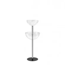 EXPO CONTENITORE con 2 SEMISFERA Ø40cm / Ø50cm - H116cm