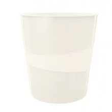 CESTINO GETTACARTE WOW BIANCO METALLIZZATO 15LT LEITZ