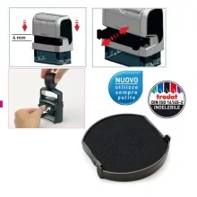 BLISTER DA 2 TAMPONI 6/4638 NERO TRODAT FUORI CATALOGO