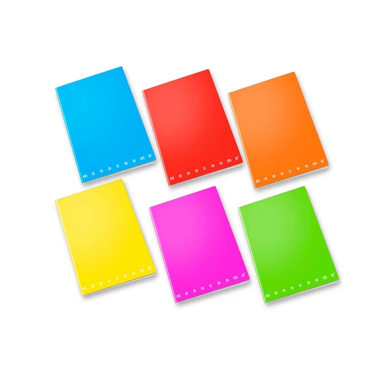 Maxiquaderno A4 80gr 40+2fg 1 rigo Fluo Monocromo Pigna (Conf.10)