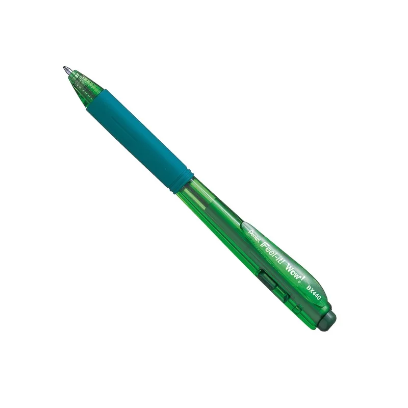 Penna sfera a scatto Feel It Wow BX440 verde 1.0mm PENTEL (Conf.12)