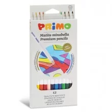 Astuccio 12 matite colorate diam. 3,8mm Minabella PRIMO