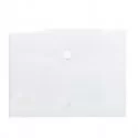 Busta a tasca con velcro in pp trasparente f.to 24x32cm per A4 Exacompta (Conf.5)