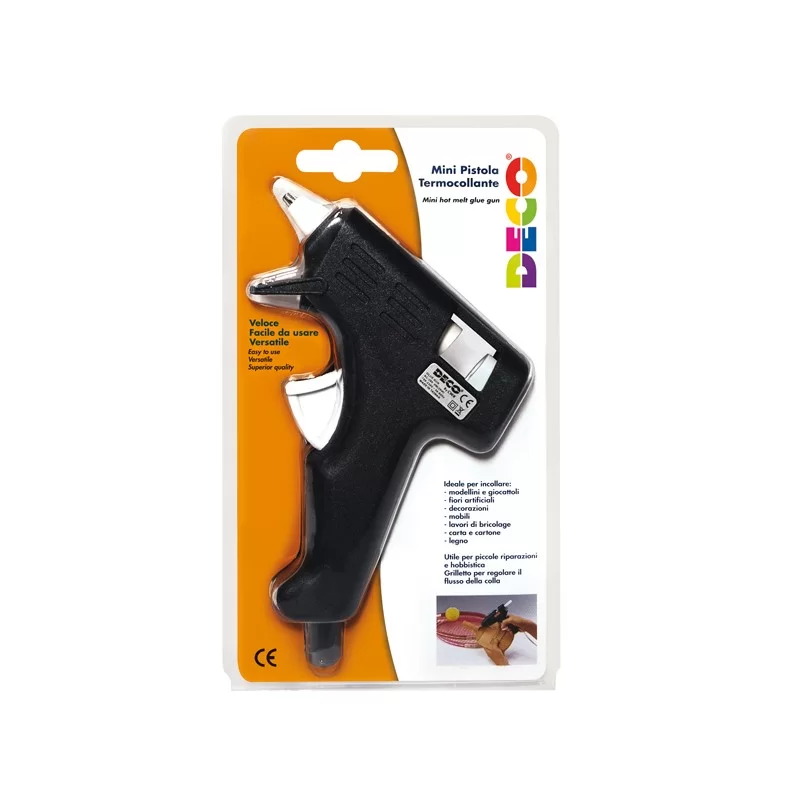 Pistola mini per colla a caldo 20W incl. 2 stick DECO