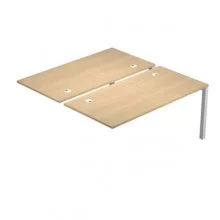 Postazione doppia aggiuntiva per scrivanie 120X166cm Rovere - AgorA'