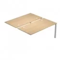 Postazione doppia aggiuntiva per scrivanie 140X166cm Rovere - AgorA'