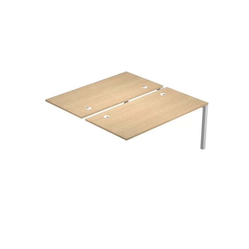 Postazione doppia aggiuntiva per scrivanie 140X166cm Rovere - AgorA'
