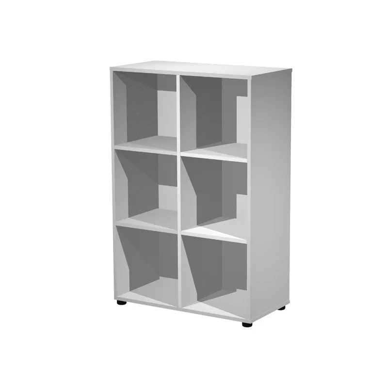 Contenitore a 6 caselle a giorno 80x40xH121,6cm Grigio - Maxi Rainbow