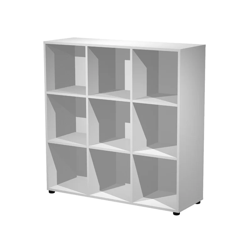 Contenitore a 9 caselle a giorno 119x40xH121,6cm Grigio - Maxi Rainbow