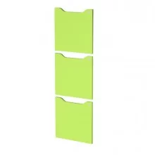 Set 3 ante c/serratura Verde per casellari Maxi Rainbow