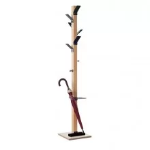 Appendiabiti a 6 posti legno/nero EasyCloth