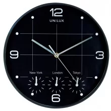 Orologio da parete Ø30cm con 4 fusi On Time Unilux