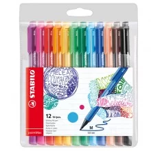 Astuccio 12 pennarelli Point Max punta 0,8mm colori assortiti Stabilo