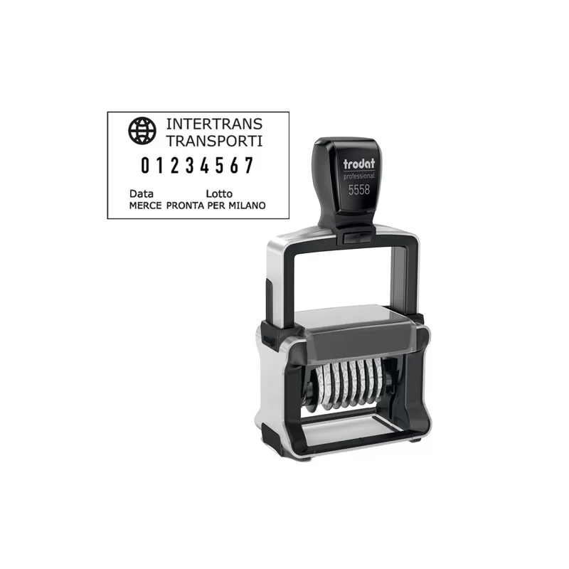 Timbro Professional 4.0 5558/PL NUMERATORE 8 colonne 5mm autoinch. TRODAT