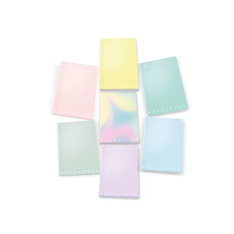 Maxiquaderno A4 80gr 40+2fg 4mm linea Pastel Monocromo Pigna (Conf.10)