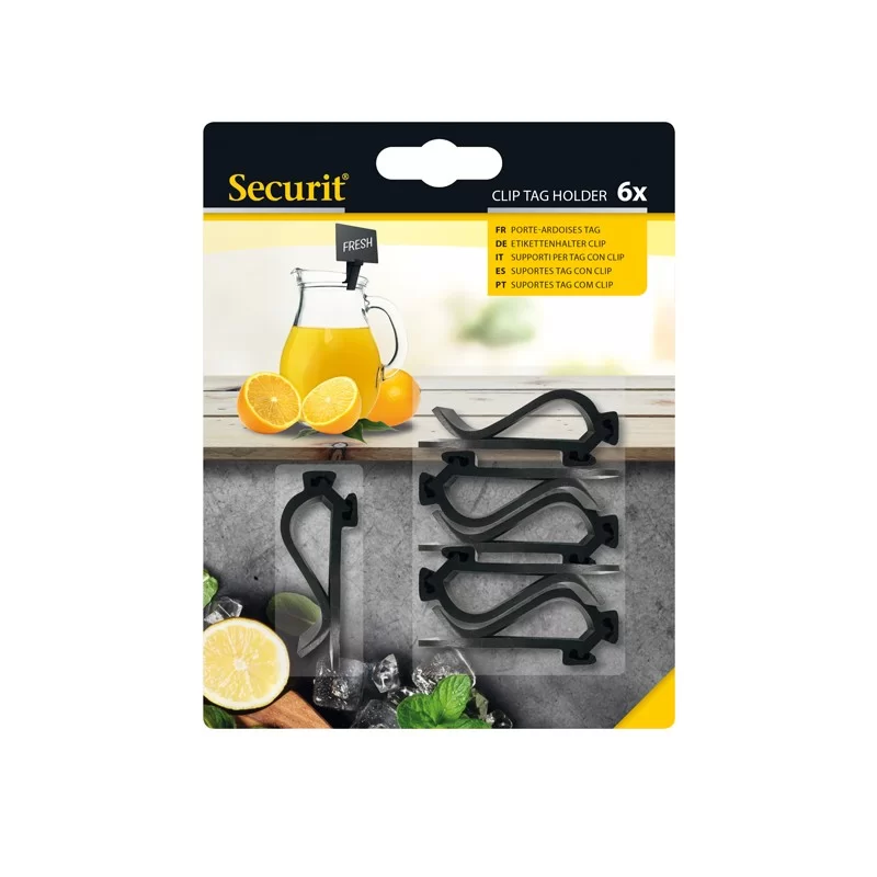 Set 6 supporti Clip per Tag Securit