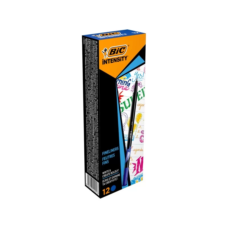 Scatola 12 fineliner Intensity 0,8mm blu BIC FUORI CATALOGO