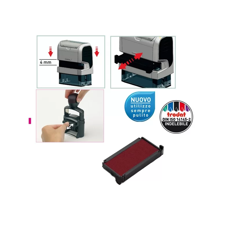 Blister da 3 tamponi 6/4912 rossoTrodat