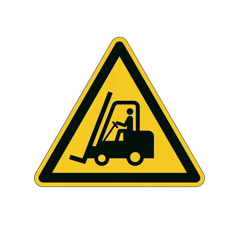 Pittogramma adesivo da terra "Attenzione passaggio carrelli" L43cm 1734 Durable