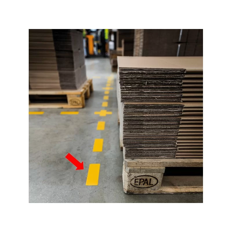 Conf.10 adesivi da terra "Striscia" 5x15cm 1703 Durable