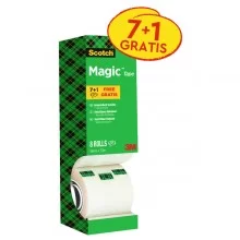 Value Pack 7+1 nastri adesivi Scotch® Magic™ 810 19mmx33mt