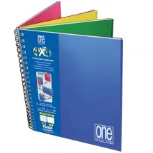 Blocco spiralato A4 4x4 1rigo/5mm 80gr One Color Blasetti (Conf.3)