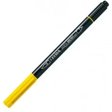 Pennarello a 2 punte AQUA BRUSH DUO giallo limone LYRA (Conf.10) FUORI CATALOGO
