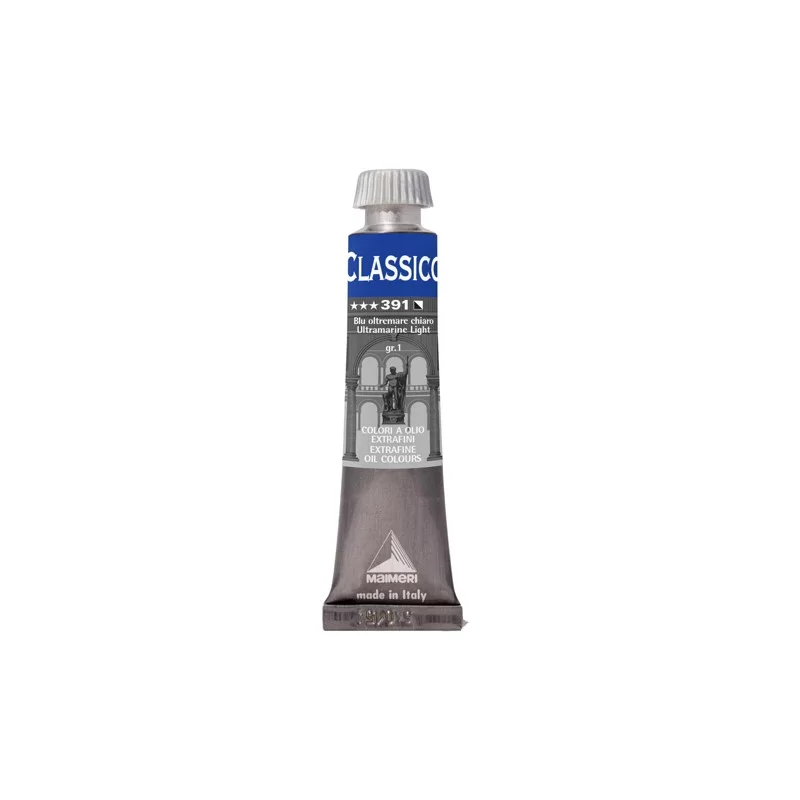 Colore a olio extrafine 20ml blu oltremare chiaro Maimeri
