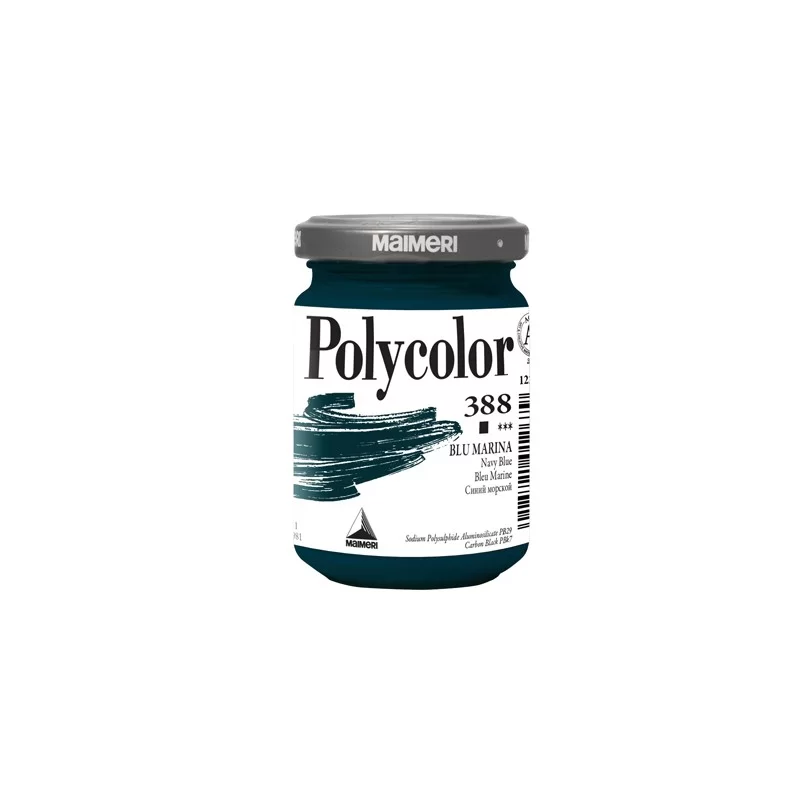 Colore vinilico Polycolor vasetto 140 ml blu Marina Maimeri