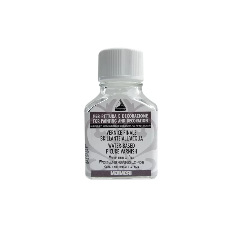 Flacone 75ml vernice finale brillante all'acqua Maimeri