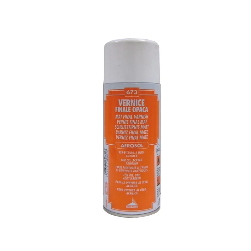 Bombola 400 ml vernice finale opaca spray Maimeri