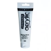 Colore acrilico fine Graduate tubo 120 ml bianco miscela Daler Rowney