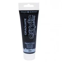 Colore acrilico fine Graduate tubo 120 ml grigio di Payne Daler Rowney FUORI CATALOGO