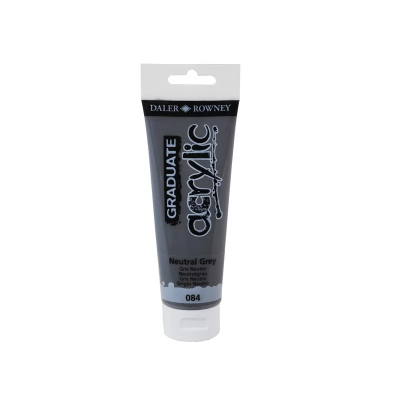 Colore acrilico fine Graduate tubo 120 ml grigio neutro Daler Rowney