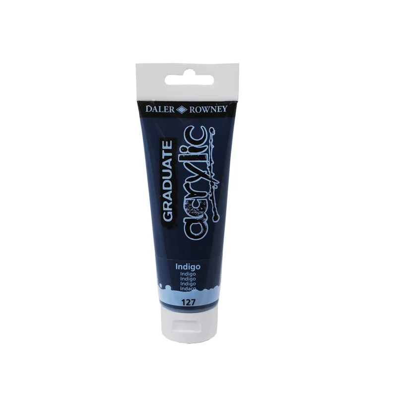 Colore acrilico fine Graduate tubo 120 ml indigo Daler Rowney