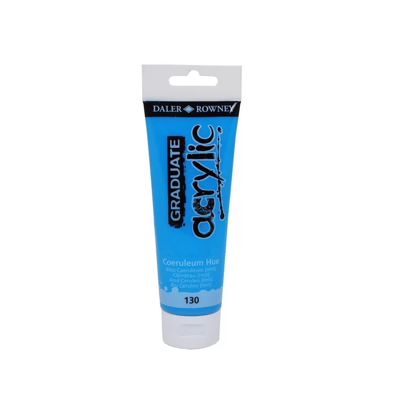 Colore acrilico fine Graduate tubo 120 ml ceruleo imit. Daler Rowney