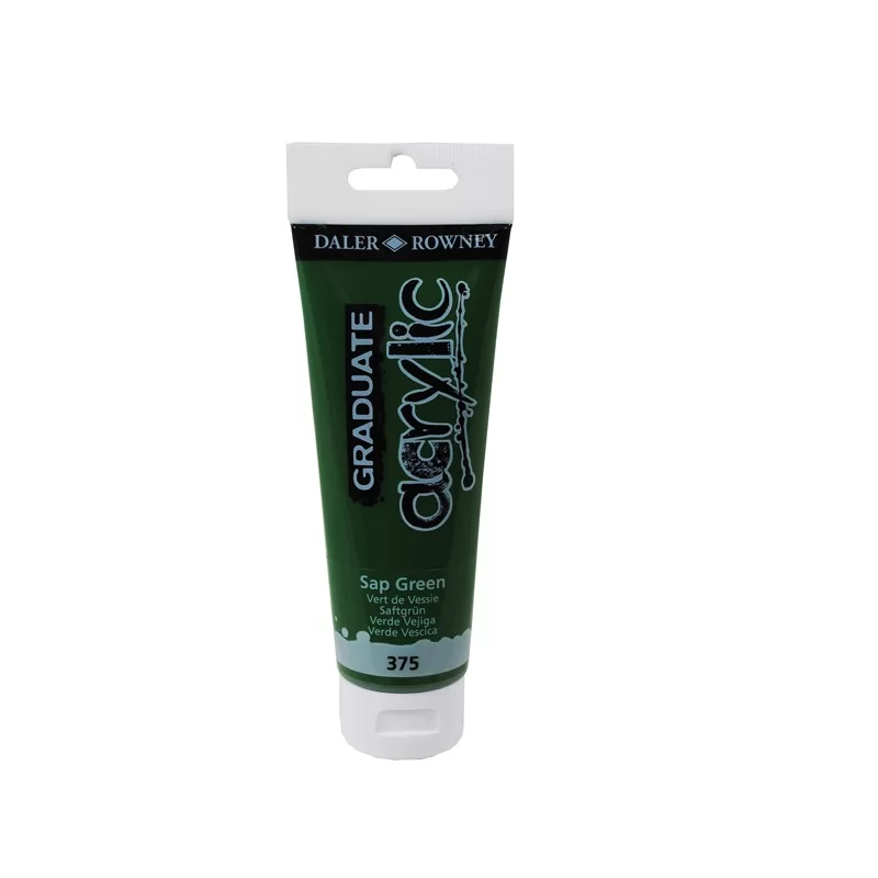 Colore acrilico fine Graduate tubo 120 ml verde vescica Daler Rowney